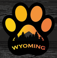 Dog Paw Sunset Sticker