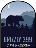 Grizzly 399 Remembrance Sticker