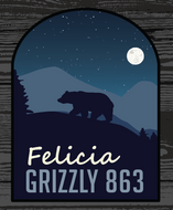 Grizzly 863 - Felicia Sticker