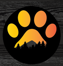 Load image into Gallery viewer, Dog Paw Sunset Sticker
