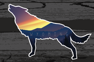 Wyoming Wolf Sticker
