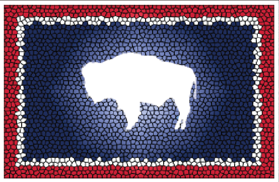 Wyoming Buffalo Flag Sticker