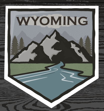 Wyoming Banner Sticker