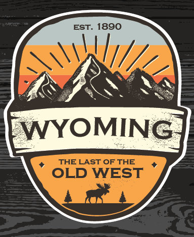 Wyoming: The Last of the Old West Sticker