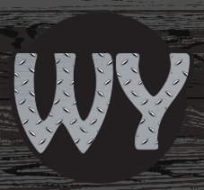 WY Diamond Plate Steel Sticker