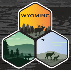 Wyoming Honeycomb Landscape Sticker