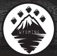 Wyoming Mountain Bear Paw Sticker