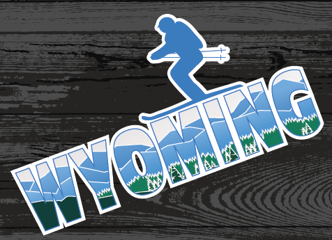 Ski Wyoming Sticker