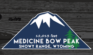 Medicine Bow Peak Mountain Sticker