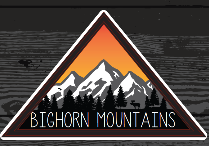 Bighorn Mountains Triangle Sticker