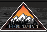 Bighorn Mountains Triangle Sticker