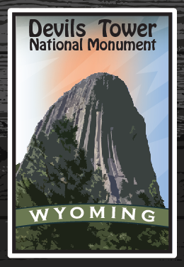 Devils Tower National Monument Sticker