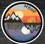 Camping National Forest Sticker for Medicine Bow National Forest