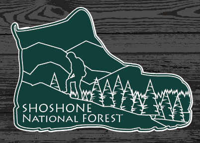 Hiking Shoshone National Forest Sticker